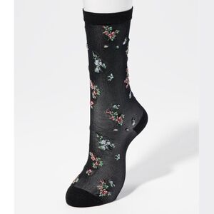 NEW Flower Socks BY ROKH black one size